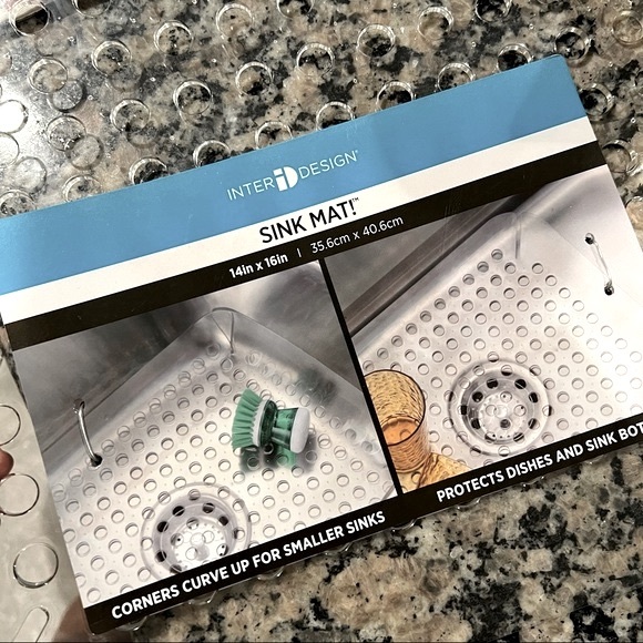 iDesign 14in x 16in Adjustable Sink Grid Contour Mat Size New with Tag - Picture 3 of 5
